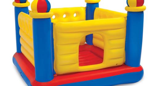 Mini-Hüpfburg für kleine Helden – perfekt für Gartenpartys!