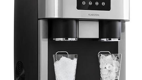 Eiswürfel-Maschine Mini-Eiswürfelmaschine 1,8 L Eiswürfelbereiter Crushed Ice und Bullet Ice