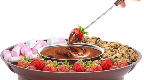 Schokoladenschmelze Schokoladenfondue Schokoladenschmelzmaschine Schokoladenfondue elektr. Fondue