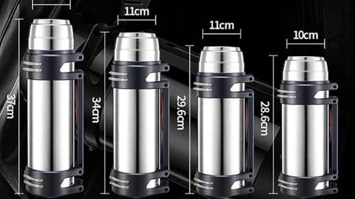 Thermosflasche Trinkflasche Isolierflasche Thermoskanne 1,6 Liter vakuumisoliert Edelstahl BPA-frei