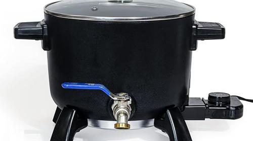 Wachsschmelzer Wachsschmelztopf Wachsschmelze 6 L temperaturbeständig groß mit Ausgießer einfach