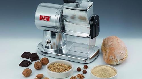 Elektrische Reibe professionell aus Aluminiumdruckguss Käse Brot Schokolade Trockenfrüchte 350 W