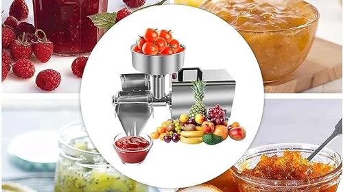 Tomatenpresse Ketchup-Maschine Soßenmaschine Tomatensieb Tomatenmühle elektrisch Edelstahl 370 W