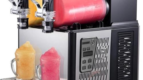 Smoothie-Maschine Slusheis-Maschine 2 x 3 l elektrische Schneeschmelz-Slush-Smoothie-Maschine