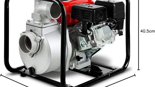 Wasserpumpe 6,5 PS Benzinpumpe Schmutzwasserpumpe Gartenpumpe 60.000 l/h und 30 m Förderhöhe 3 Zoll