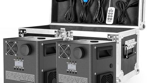 Pyrotechnik-Maschinen 1000 W Funkenmaschine 2 DMX-Kaltfunkenmaschinen mit Flightcase