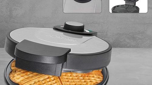 Waffelautomat Waffeleisen Herzform Antihaftbeschichtung 1000 Watt mit Überhitzungsschutz
