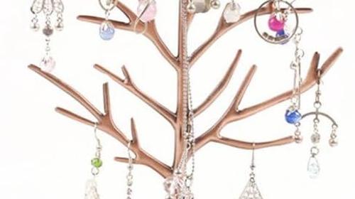 Schmuckhalter Baum Kettenständer Schmuckständer mit Vögel Deko Schmuck Baum für Ketten Ring Ohrring
