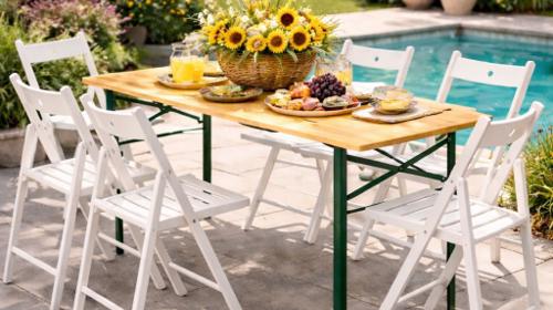 Tisch, Stuhl Set mieten in Berlin