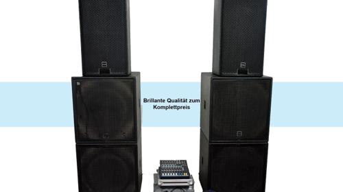 Professionelle Tontechnik mieten – leistungsstarke PA-Anlage für Veranstaltungen