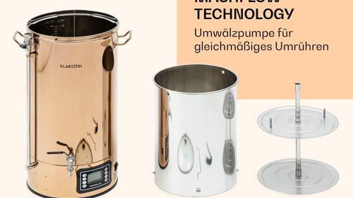 Bierbrauset Bierbrauanlage Maischekessel Bierkessel Braukessel 50 L Brewing Kit für Anfänger 9 Prog