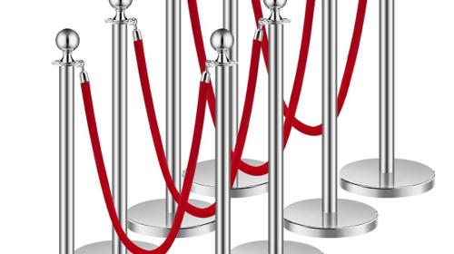 Personenführung  Personenleitsystem Absperrpfosten Absperrung 8 Stk Steuerung von Menschenmengen