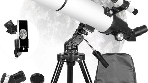 Reiseteleskop Teleskop leistungsstarkes Refraktor-Teleskop Astronomie-Einsteiger 80-mm-Öffnung