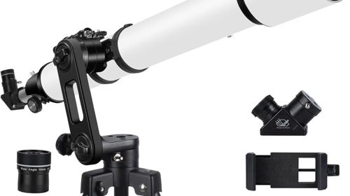 Refraktor Astronomieteleskop Teleskop 1000 mm Brennweite 90 mm Öffnung hochpräzise Einstellung