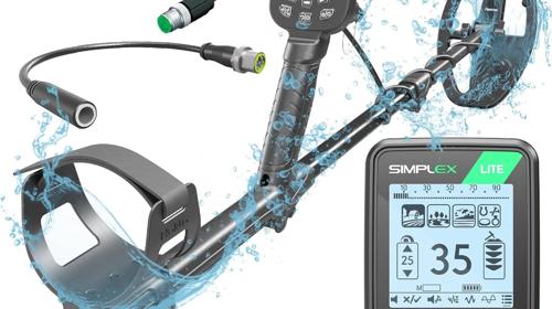 Metallsucher Metalldetektor Metallsuchgerät 9,5 Zoll = 24,13 cm wasserdichte DD-Suchspule Vibration