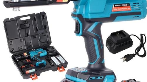 Crimpzange Kabelschuhpresse Crimpmaschine elektrisch wiederaufladbar hydraulisch tragbar 18V Lithium