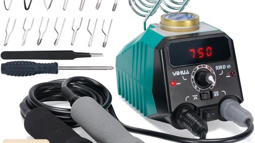 Brenneisen Doppelstift Brandmalerei Lötkolben-Set Brennpeter Holzbrennstift für Holz