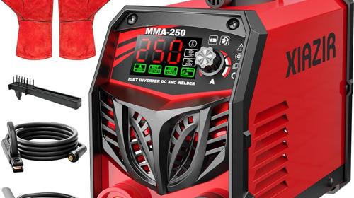 Elektroden Schweißgerät 250 A 220V ARC Stick Welder mit LED-Display tragbarer IGBT Inverter Hotstart