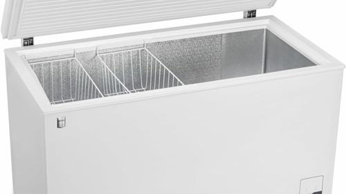 Professionelle Gefriertruhe 500 L Tiefkühltruhe + Kühltruhe 125 W 2 Ablagekörbe Türschloss