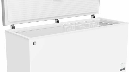 Gefriertruhe 700 L 125 W Tiefkühltruhe Kühltruhe 3 Ablagekörbe Türschloss Temperaturalarm Rollen