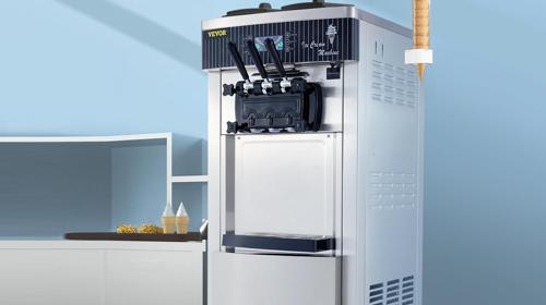 Speiseeisbereiter stehende kommerzielle Softeismaschine Eismaschine 2x6 L Ice Cream Maker 20-28 L/h