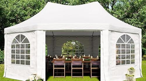 Pagodenzelt 4 x 5,5 m Pavillon Partyzelt Hochzeitszelt 22 qm Sommerfest