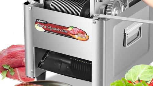 Fleischschneidemaschine kommerziell Fleischschneider Allesschneider schneiden zerteilen und würfeln