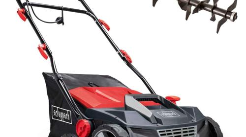 Elektro Vertikutierer Entmooser Moosentferner 38 cm Schnittbreite 45 L Box 1600 W Leistung