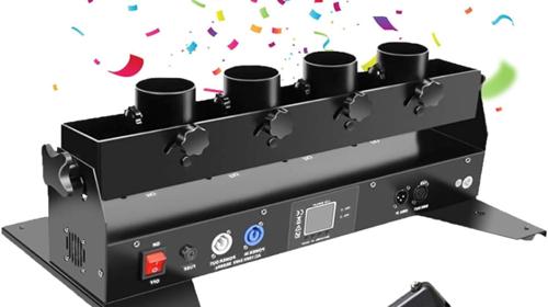 Konfettiwerfer Konfettimaschine Konfettikanone professionell ferngesteuert Schuss 6 - 12 m