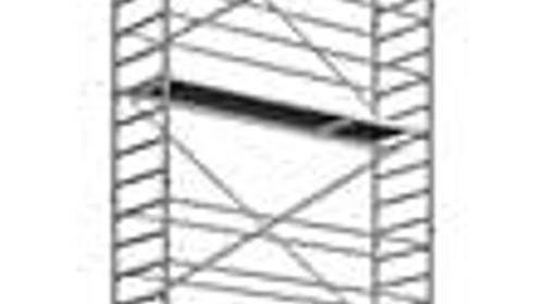 Alugerüst 12m Universal-Fahrgerüst Malergerüst Handwerkergerüst Standard-Ausführung Rollgerüst