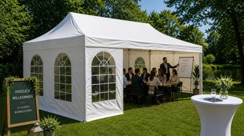 Event-Faltzelt  4x6 m Pavillon Festzel Partyzelt