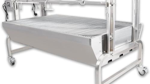 Doppel Spanferkelgrill XXXL Spießgrill Hähnchengrill Lammgrill Haxengrill Drehspieß BBQ Fleischgrill