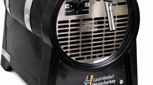 Zapfanlage Bierfassform Bierzapfanlage 10°C 1 ltg. 60l/h mit Kompensatorschankhahn & Tropfblech