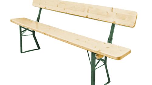 Bierzeltbank mit Lehne ( Standard )