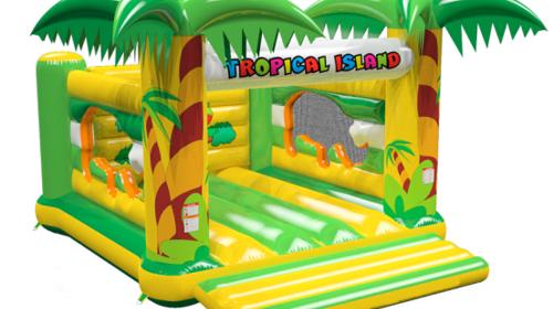 Hüpfburg Tropical Island – Springburg, Luftburg, Kinderhüpfburg, Eventmodul