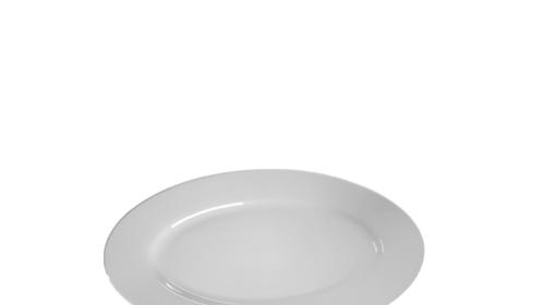Teller oval Bianco 25 cm