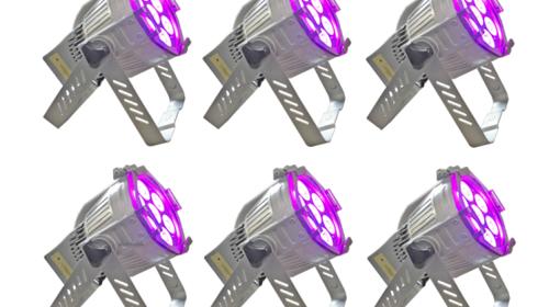AT 10 Mini 6er Set – Eventbeleuchtung, Bühnenlicht, Veranstaltungslicht, Lichttechnik