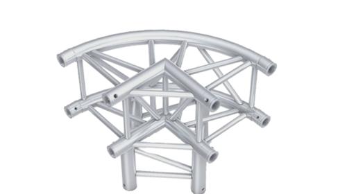 Globaltruss F34 3 Wege Ecke Rund – Traversen