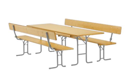 Bierzeltgarniturset 70 cm Lehne Gala – Bierzeltgarnitur, Festzeltgarnitur, Bierbank