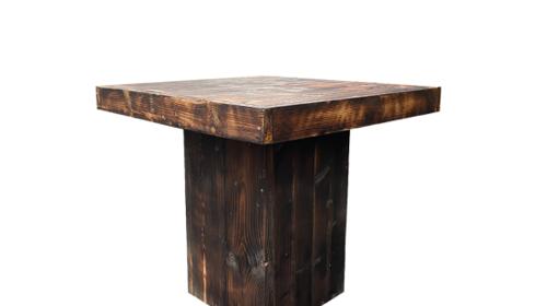 Woodlounge Bistrotisch Industrial – Miettisch, Eventtisch, Veranstaltungstisch, Partytisch