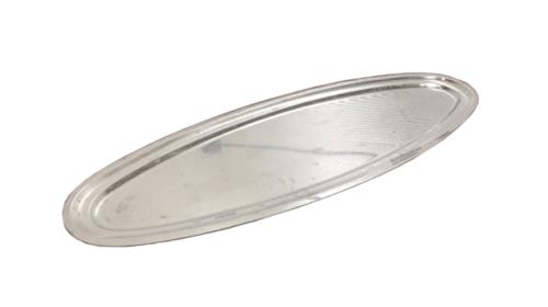 Silber Tablett Oval Groß – Bartheke, Mobile Bar, Ausschanktheke, Eventtheke, Cateringzubehör