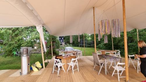 Stretchzelt 10 x 15m – Veranstaltungszelt, Festzelt, Eventzelt, Partyüberdachung