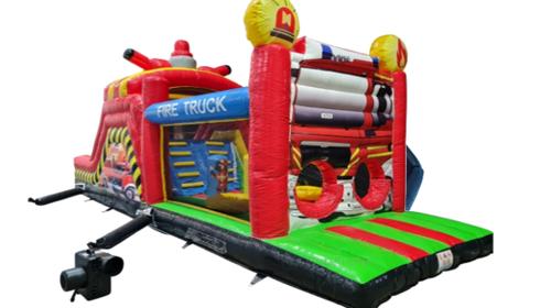 Hindernisparcour Feuerwehr – Springburg, Luftburg, Kinderhüpfburg, Eventmodul