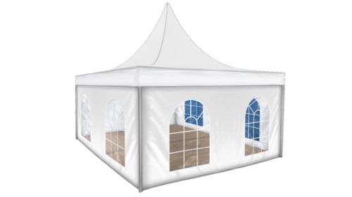 Pagode 5 x 5 m  mit Boden – Veranstaltungszelt, Festzelt, Eventzelt, Partyüberdachung