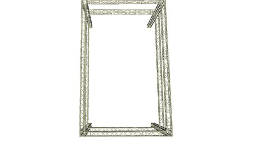 Traversenstand 4 x 8 m mit Aufbau