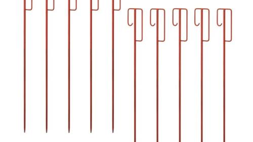 10x Absperrleinenhalter SET (Laterneneisen)