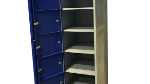 Schließfachschrank - 8 Fach – Garderobenständer