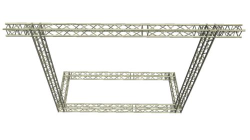 LED Wand Support mit Ausleger 5,35 x 4,95 m