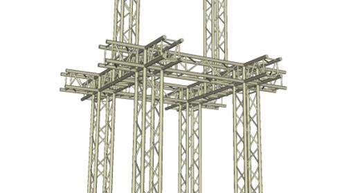 Traversentower 2,85 x 2,90 m