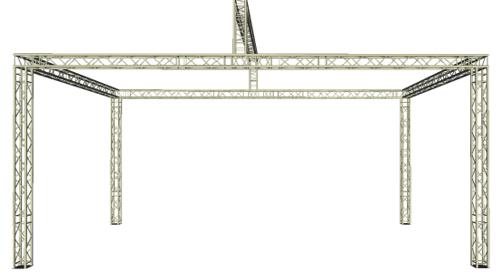 Traversenstand 6 x 9,5 m mit 1m Aufbau